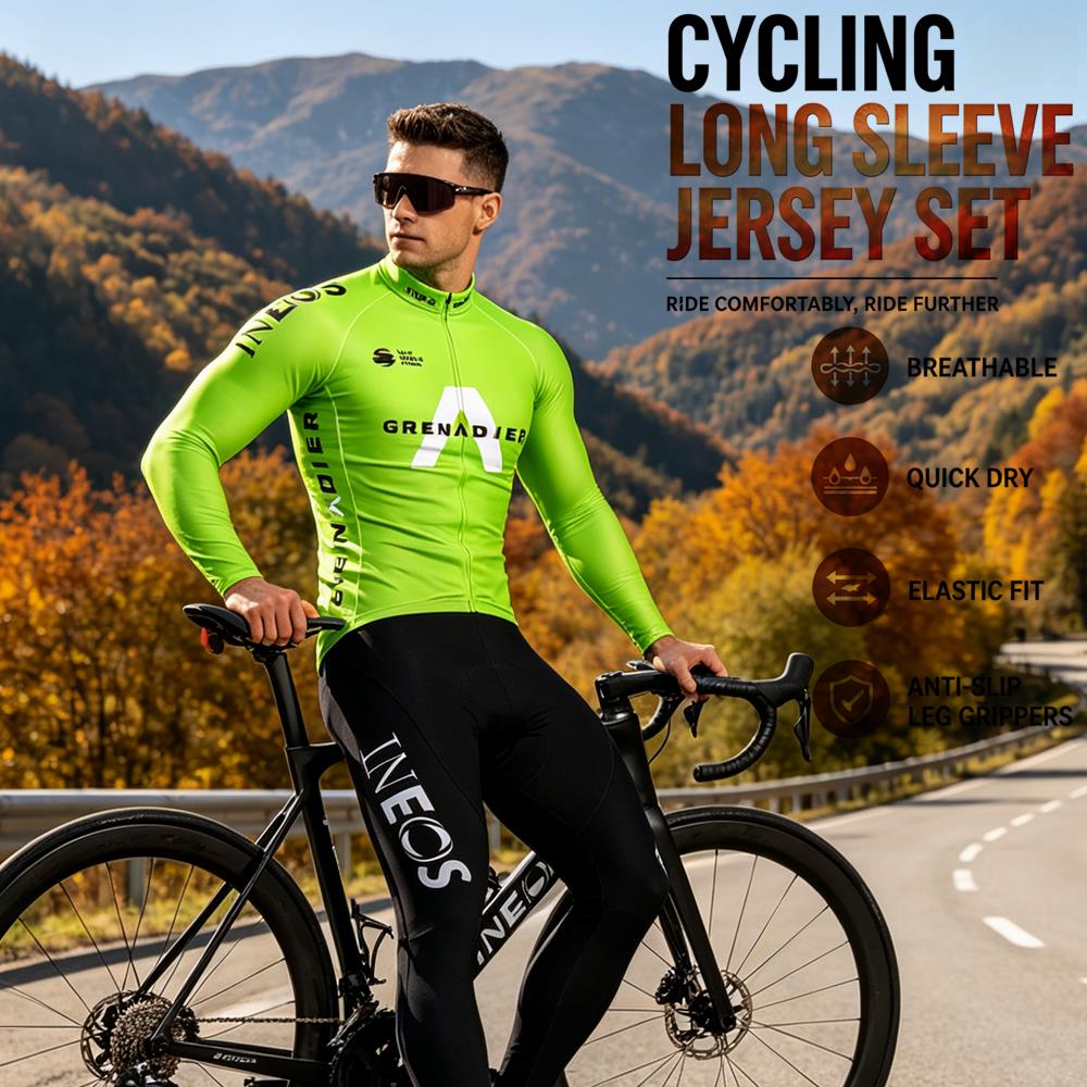 Cycling Gear Clothing - Осенний комплект велосипедной формы Ropa Ciclismo,