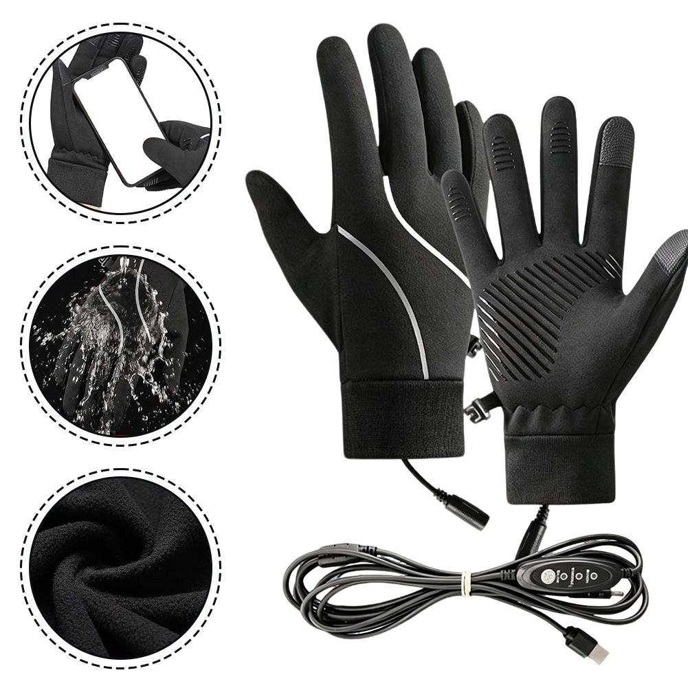 Cycling Gear Winter - Перезаряжаемые перчатки с подогревом, зимние, с