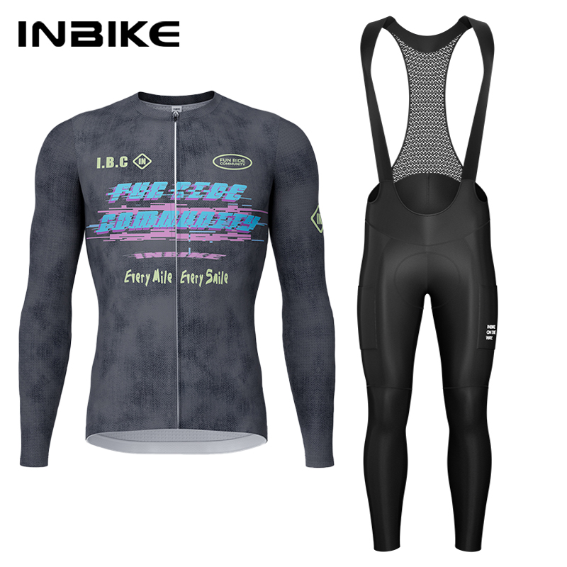 Cycling Gear Clothing - INBIKE весенне-осенний велосипедный комплект, велосипедный трикотаж,