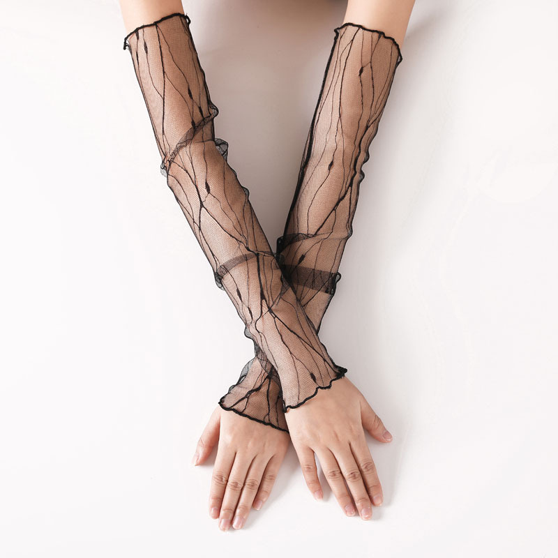 Cycling Gloves - Перчатки женские сетчатые с длинным рукавом,