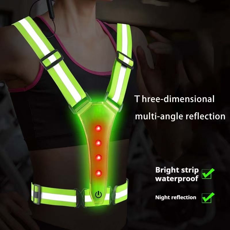 Светодиодный жилет для бега, с – обзор и цена Cycling Gear Clothing