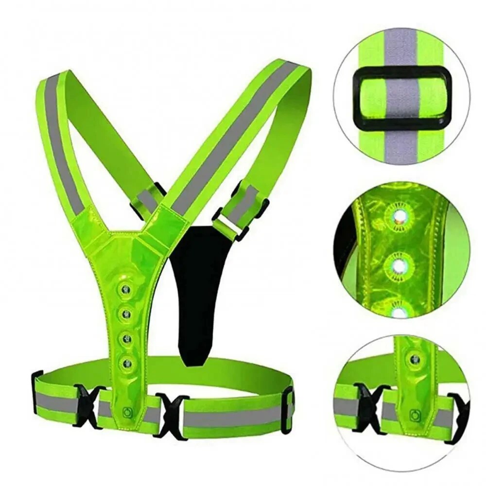 Светодиодный жилет для бега, с – обзор и цена Cycling Gear Clothing