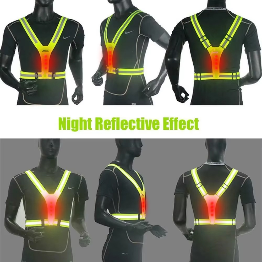 Светодиодный жилет для бега, с – обзор и цена Cycling Gear Clothing