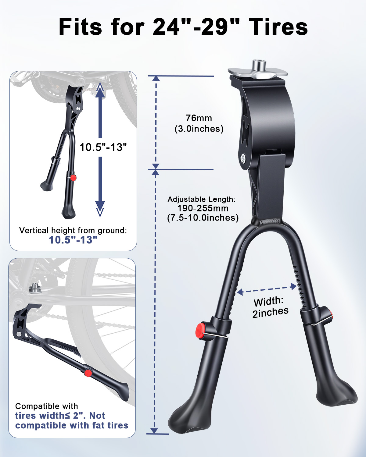 Регулируемая двойная подставка – обзор и цена Bicycle Kickstand